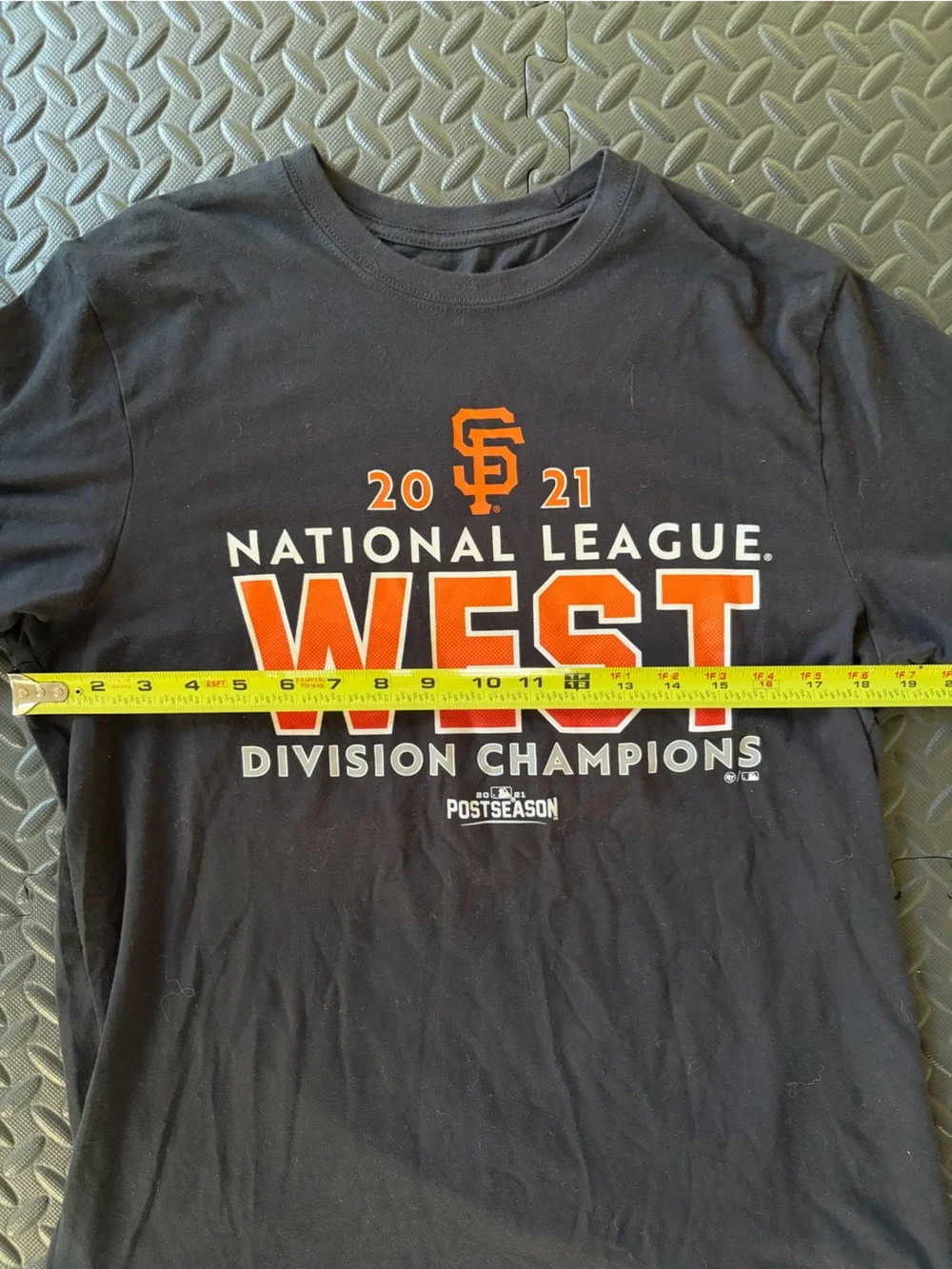 San Francisco Giants 2021 National League West Champion Shirt Black Orange Sz M